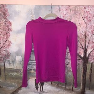 Champion Duo Dry Warm Compression Girls Sports Pink Long Sleeve Shirt S XL 14-16